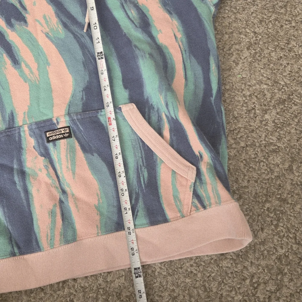 adidas originals R.Y.V. Marbled Paint Pastel AOP Hoodie Sweatshirt Men's‎ Small